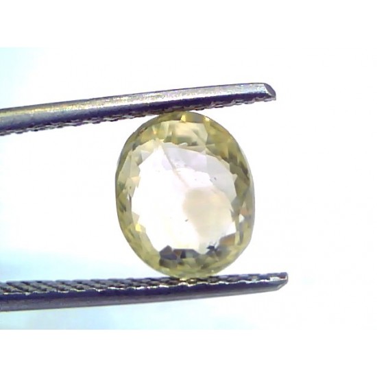 3.19 Ct Unheated Untreated Natural Ceylon Yellow Sapphire Gems