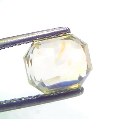 3.17 Ct GII Certified Unheated Untreated Natural Ceylon Yellow Sapphire