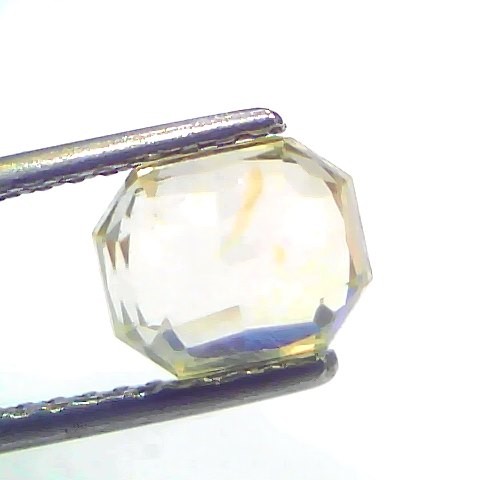 3.17 Ct GII Certified Unheated Untreated Natural Ceylon Yellow Sapphire
