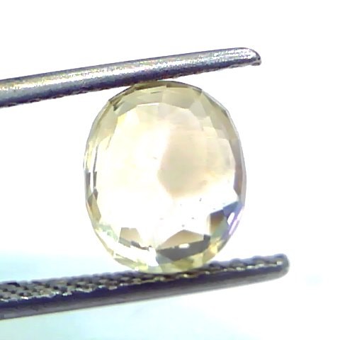 3.19 Ct Unheated Untreated Natural Ceylon Yellow Sapphire Gems