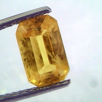 3.20 Ct Natural Yellow Sapphire Pukhraj Jupiter Gemstone(Heated)