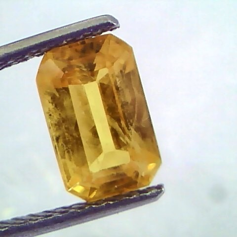 3.20 Ct Natural Yellow Sapphire Pukhraj Jupiter Gemstone(Heated)