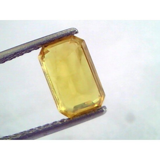3.20 Ct Natural Yellow Sapphire Pukhraj Jupiter Gemstone(Heated)
