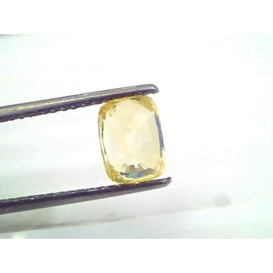 3.21 Ct 5.3 Ratti Unheated Untreated Natural Ceylon Yellow Sapphire