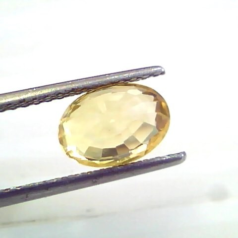 3.20 Ct 5.3 Ratti Unheated Untreated Natural Ceylon Yellow Sapphire