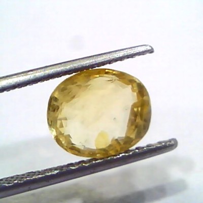 3.23 Ct Unheated Untreated Natural Ceylon Yellow Sapphire Gems