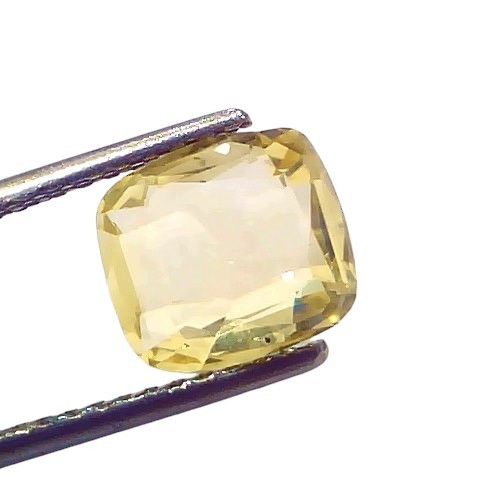 3.20 Ct IGI Certified Unheated Untreated Natural Ceylon Yellow Sapphire AA