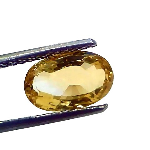 3.20 Ct IGI Certified Unheated Untreated Natural Ceylon Yellow Sapphire AAA 3.20 Ct IGI Certified Unheated Untreated Natural Ceylon Yellow Sapphire AAA