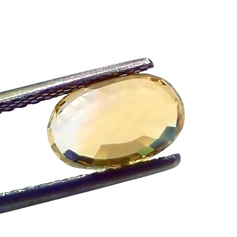 3.20 Ct IGI Certified Unheated Untreated Natural Ceylon Yellow Sapphire AAA 3.20 Ct IGI Certified Unheated Untreated Natural Ceylon Yellow Sapphire AAA