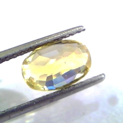 3.22 Ct Unheated Untreated Natural Ceylon Yellow Sapphire/Pukhraj