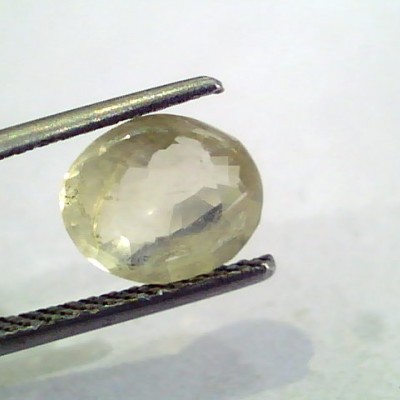 3.25 Ct Unheated Untreated Natural Ceylon Yellow Sapphire Gems