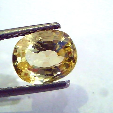 3.24 Ct 5.25 Ratti Unheated Untreated Natural Ceylon Yellow Sapphire
