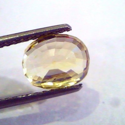 3.24 Ct 5.25 Ratti Unheated Untreated Natural Ceylon Yellow Sapphire