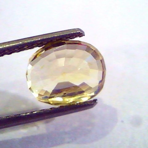 3.24 Ct 5.25 Ratti Unheated Untreated Natural Ceylon Yellow Sapphire