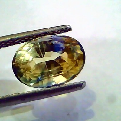 3.28 Ct 5.25 Ratti Unheated Yellow+Blue Mix Pitambar Sapphire/ Pukhraj