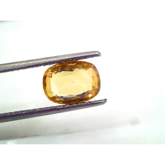 3.31 Ct 5.5 Ratti Unheated Untreated Natural Ceylon Yellow Sapphire