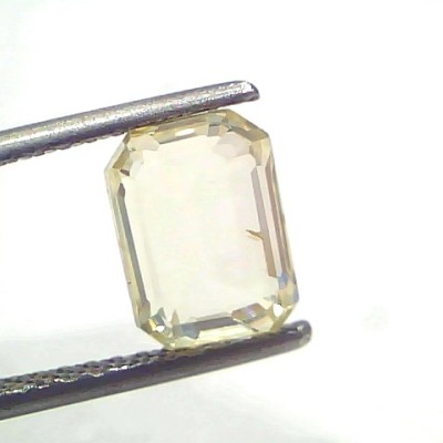 3.29 Ct IGI Certified Unheated Untreated Natural Ceylon Yellow Sapphire