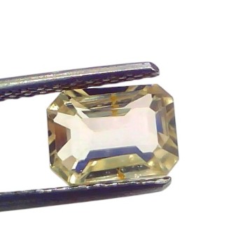 3.29 Ct IGI Certified Unheated Untreated Natural Ceylon Yellow Sapphire 3.29 Ct IGI Certified Unheated Untreated Natural Ceylon Yellow Sapphire
