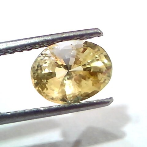 3.35 Ct Unheated Untreated Natural Ceylon Yellow Sapphire Pukhraj