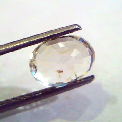 3.36 Ct Unheated Untreated Natural Ceylon Yellow Sapphire Pukhraj