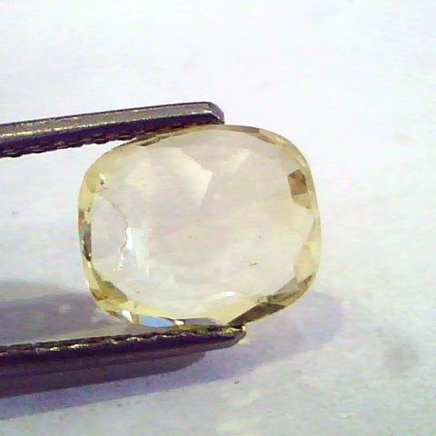 3.30 Ct Unheated Untreated Natural Ceylon Yellow Sapphire Pukhraj