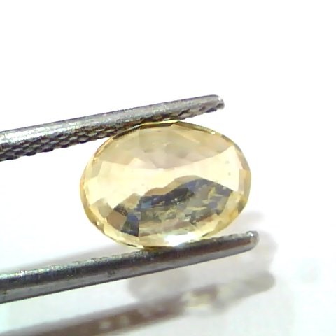 3.35 Ct Unheated Untreated Natural Ceylon Yellow Sapphire Pukhraj