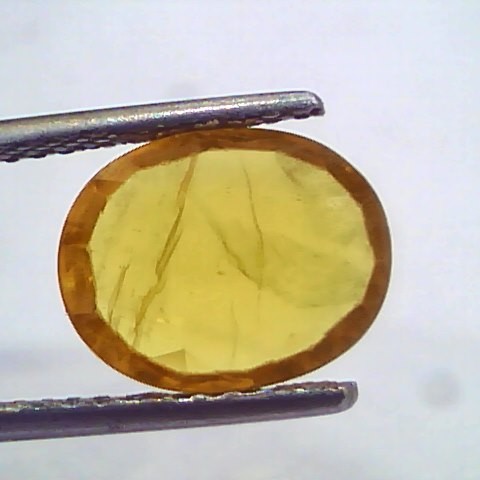 3.33 Ct Natural Yellow Sapphire Pukhraj Jupiter Gemstone(Heated)