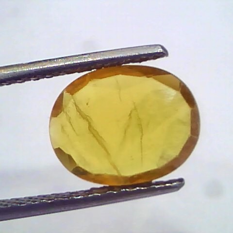 3.33 Ct Natural Yellow Sapphire Pukhraj Jupiter Gemstone(Heated)