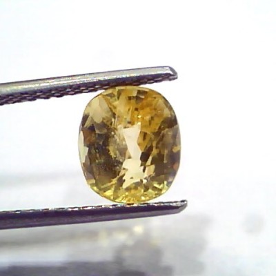 3.34 Ct IGI Certified Unheated Untreated Natural Ceylon Yellow Sapphire