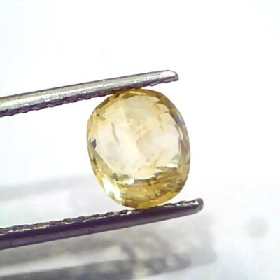 3.34 Ct IGI Certified Unheated Untreated Natural Ceylon Yellow Sapphire