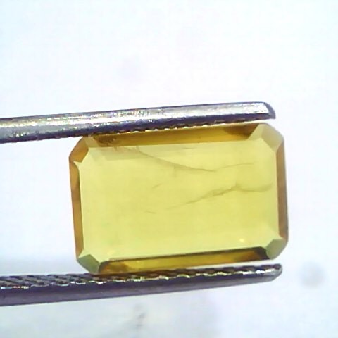3.37 Ct Natural Yellow Sapphire Pukhraj Jupiter Gemstone(Heated)