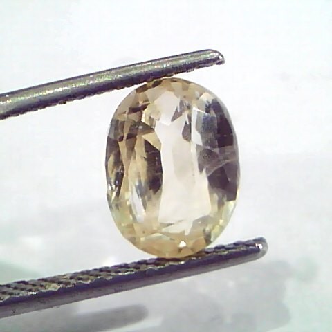 3.39 Ct Unheated Untreated Natural Ceylon Yellow Sapphire Pukhraj