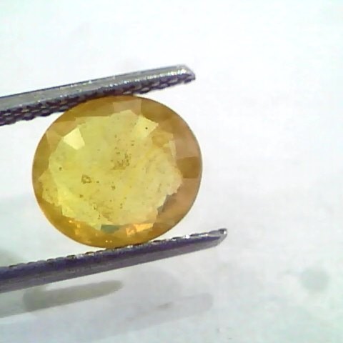 3.38 Ct Natural Yellow Sapphire Pukhraj Jupiter Gemstone(Heated)