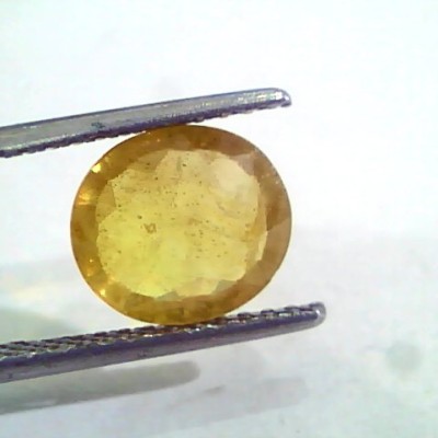 3.38 Ct Natural Yellow Sapphire Pukhraj Jupiter Gemstone(Heated)