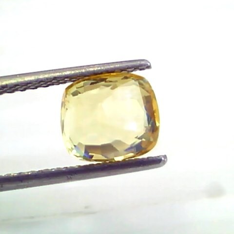 3.40 Ct 5.5 Ratti Unheated Untreated Natural Ceylon Yellow Sapphire