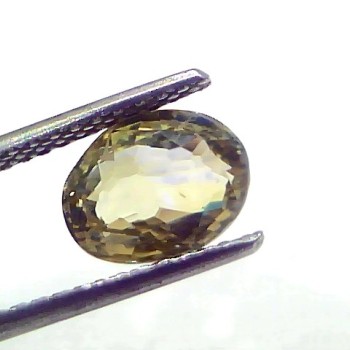 3.39 Ct Unheated Untreated Natural Ceylon Yellow Blue Pitambari Sapphire
