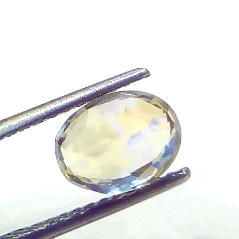 3.39 Ct Unheated Untreated Natural Ceylon Yellow Blue Pitambari Sapphire