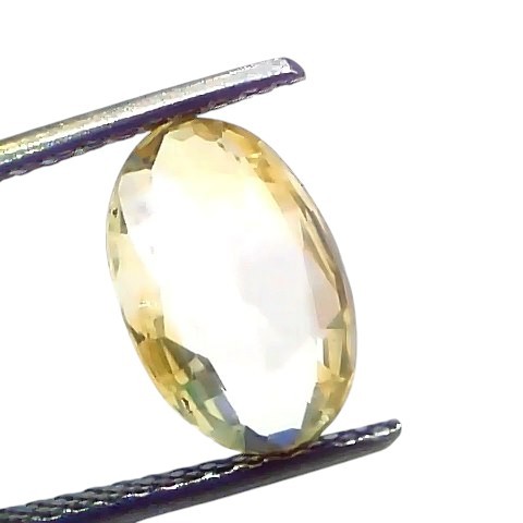 3.41 Ct IGI Certified Unheated Untreated Natural Ceylon Yellow Sapphire 3.41 Ct IGI Certified Unheated Untreated Natural Ceylon Yellow Sapphire