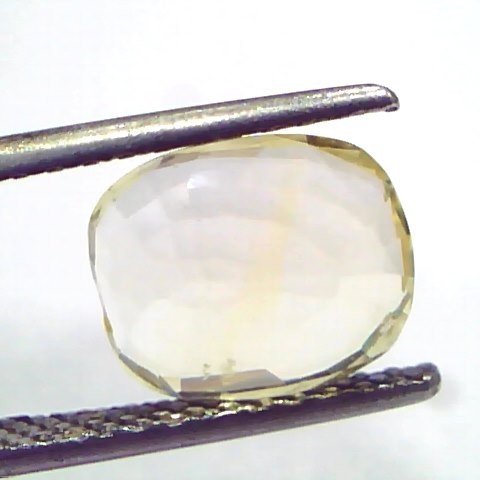 3.46 Ct GII Certified Unheated Untreated Natural Ceylon Yellow Sapphire