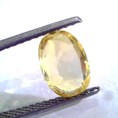 3.50 Ct Unheated Untreated Natural Ceylon Yellow Sapphire Gems