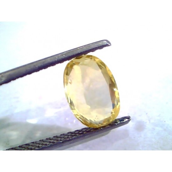 3.50 Ct Unheated Untreated Natural Ceylon Yellow Sapphire Gems