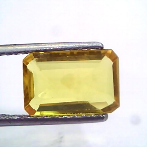 3.53 Ct Natural Yellow Sapphire Pukhraj Jupiter Gemstone(Heated)