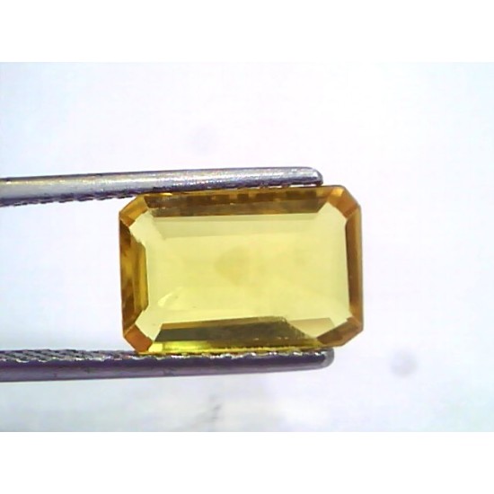 3.53 Ct Natural Yellow Sapphire Pukhraj Jupiter Gemstone(Heated)