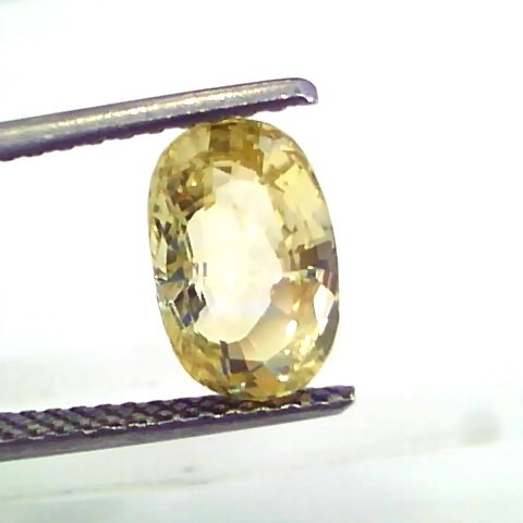 3.49 Ct 6 Ratti Unheated Untreated Natural Ceylon Yellow Sapphire