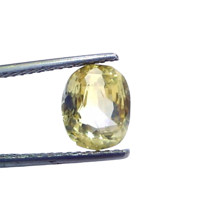 3.50 Ct IGI Certified Unheated Untreated Natural Ceylon Yellow Sapphire 3.50 Ct IGI Certified Unheated Untreated Natural Ceylon Yellow Sapphire