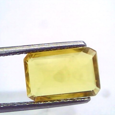 3.53 Ct Natural Yellow Sapphire Pukhraj Jupiter Gemstone(Heated)