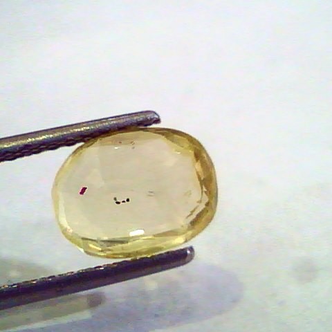 3.53 Ct Unheated Untreated Natural Ceylon Yellow Sapphire Pukhraj