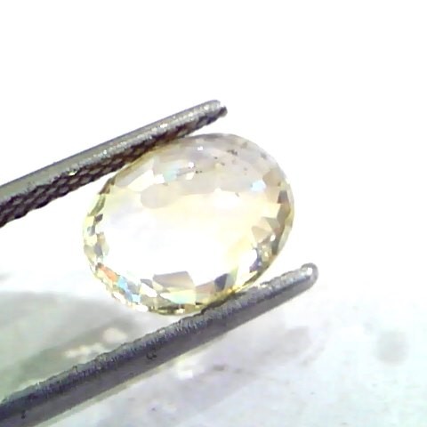 3.50 Ct Unheated Untreated Natural Ceylon Yellow Sapphire Stone