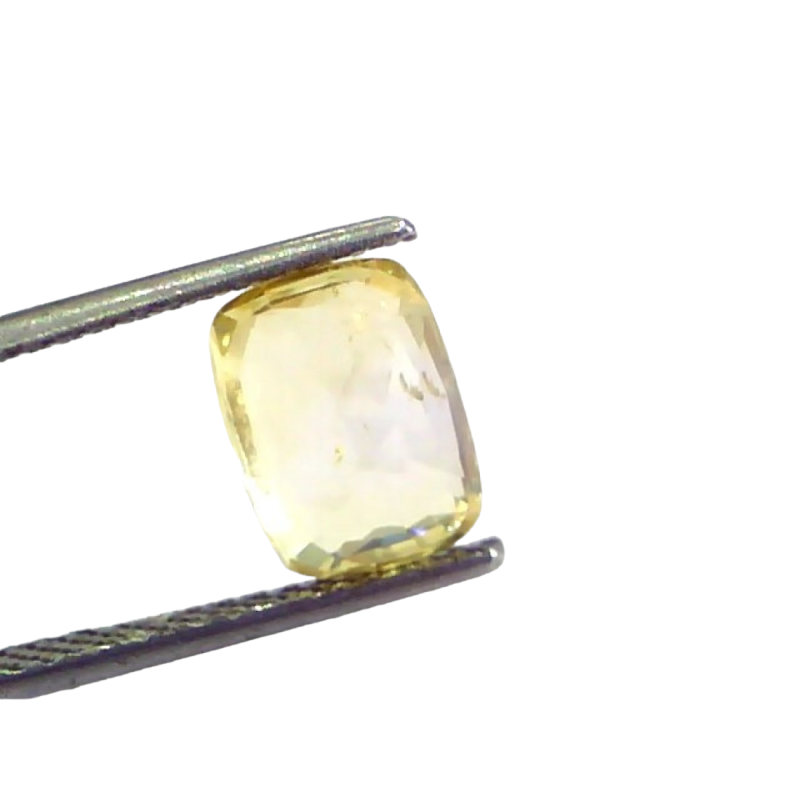 3.50 Ct IGI Certified Unheated Untreated Natural Ceylon Yellow Sapphire 3.50 Ct IGI Certified Unheated Untreated Natural Ceylon Yellow Sapphire