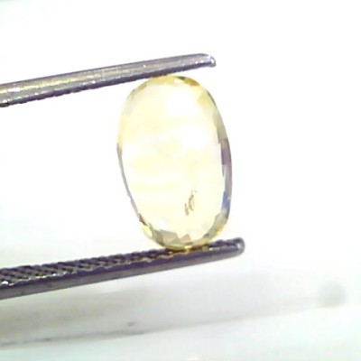3.49 Ct 6 Ratti Unheated Untreated Natural Ceylon Yellow Sapphire